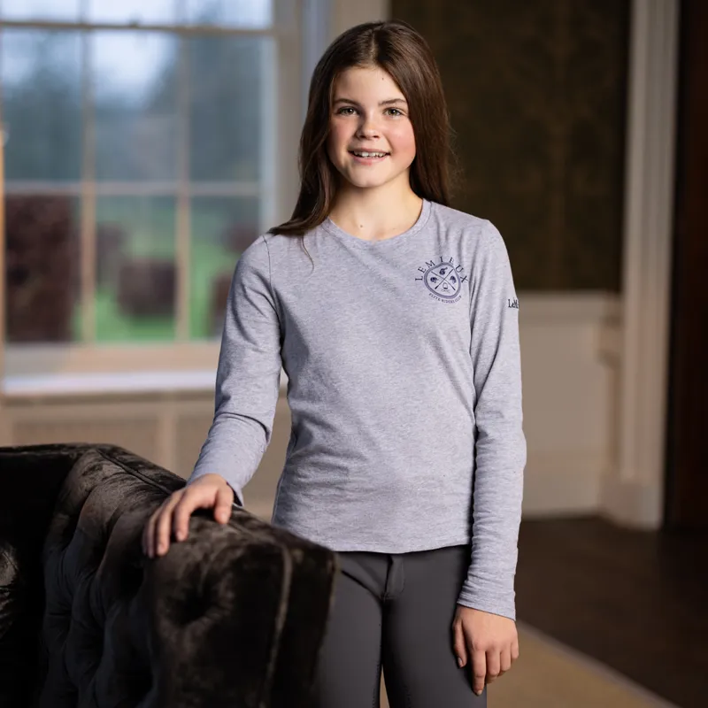 LeMieux Young Rider Lara Long Sleeve Tee - Grey-6